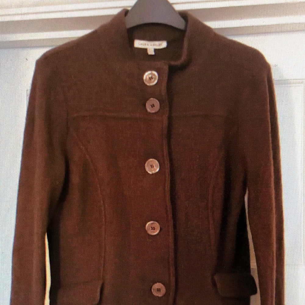 Dana Buchman Chocolate Pea Coat